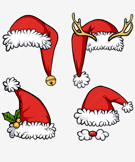 Christmas Hat PNG Transparent Photographic and Clipart Images 28