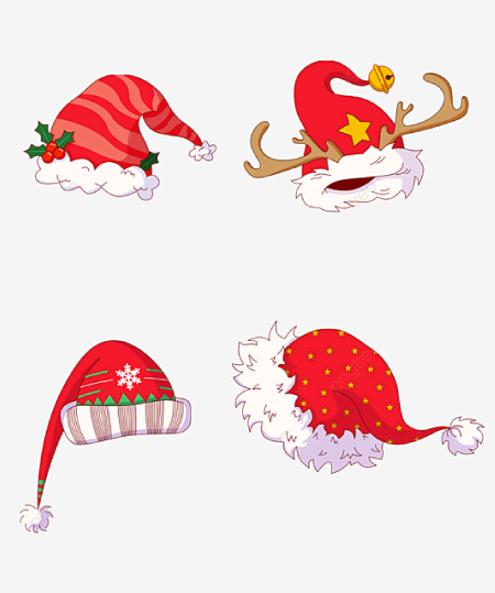 Christmas Hat PNG Transparent Photographic and Clipart Images 29