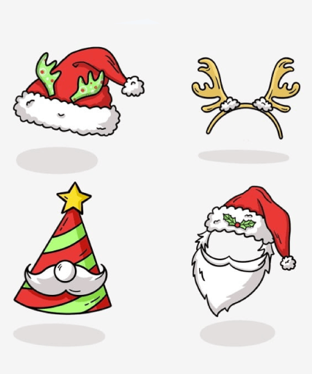 Christmas Hat PNG Transparent Photographic and Clipart Images 32