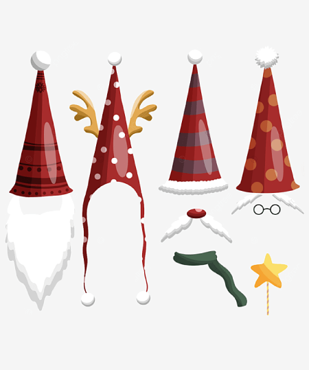 Christmas Hat PNG Transparent Photographic and Clipart Images 35