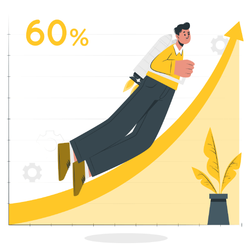 Free Growth curve Disproportionate Business Illustrations