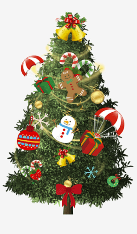 Download Festive Christmas Tree Decoration PNG Online - Creative