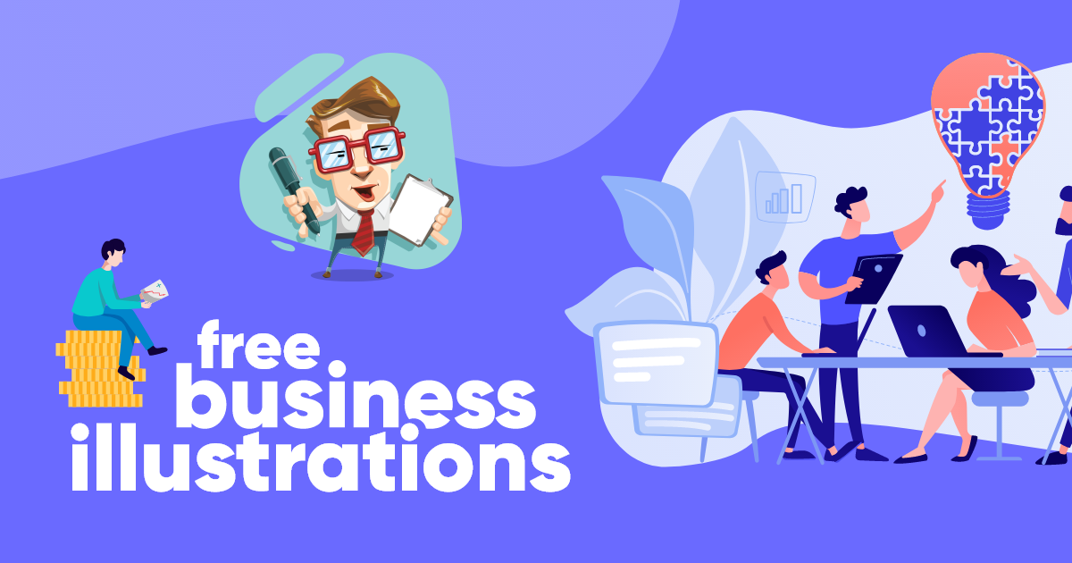 80 Free Business Illustrations For Your Next Creative Designs