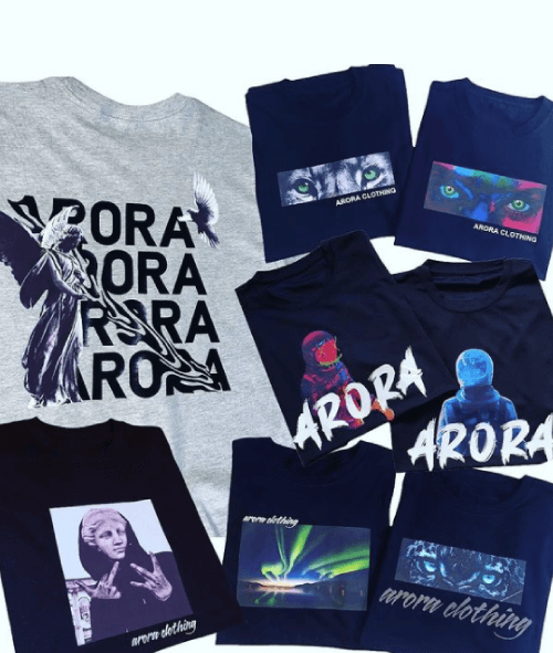 Concept T-Shirt Design Ideas 2: Arora T-Shirt Design by Arora Clothing on Instagram