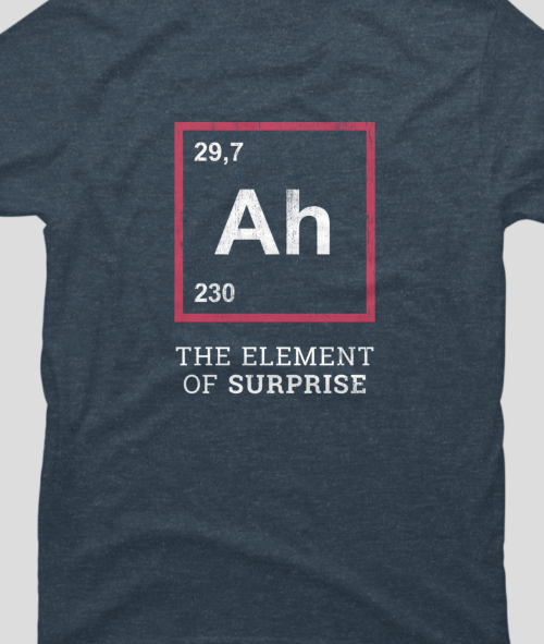 Concept T-Shirt Design Ideas 6: Element of Surprise by Villainspirit on Design by Humans