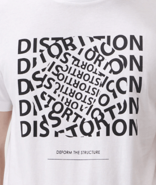 Other Creative T-Shirt Design Inspiration 11:Distorted Design by Sinsay