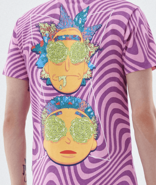 Other Creative T-Shirt Design Inspiration 9:Psychedelic Rick and Morty Design by Cropp