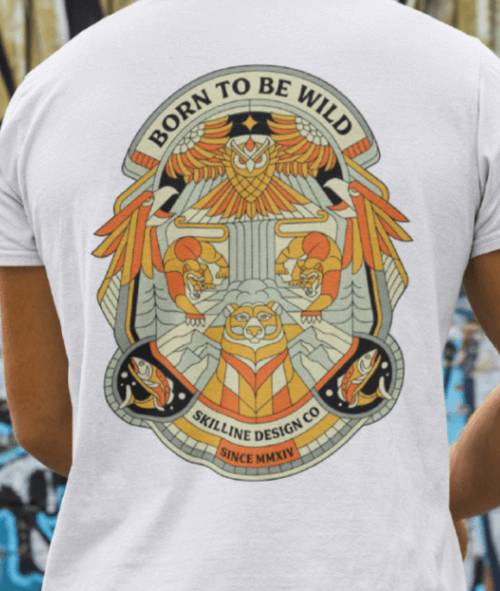 T-Shirt Illustration Design Ideas 18: BORN TO BE WILD by Skilline on Dribbble