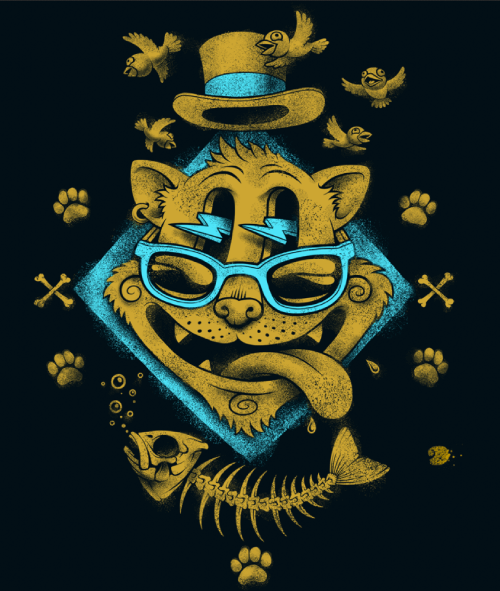 T-Shirt Illustration Design Ideas 22: Golden Cat by Oleg Gert on Behance