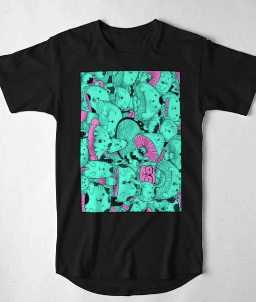 T-Shirt Illustration Design Ideas 4: Psychedelic Design by 2Souls on Instagram