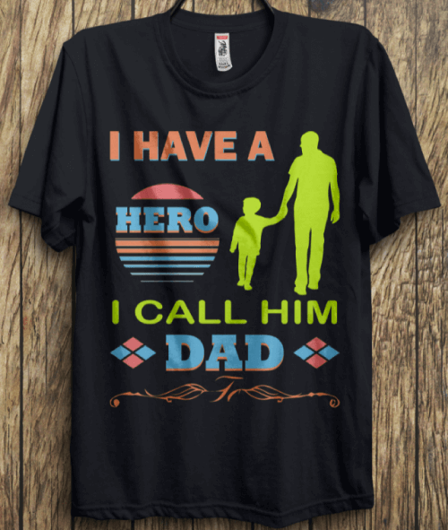 Typography T-Shirt Design Ideas Example 11:Dad Appreciation Shirt by TSD. RANA on Behance