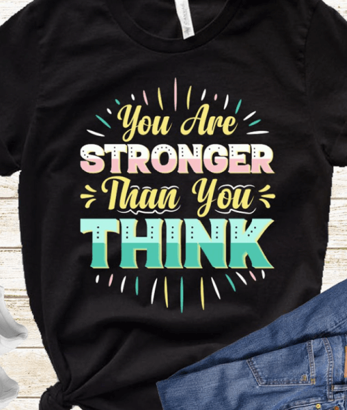 Typography T-Shirt Design Ideas Example 7: Motivational T-shirt by Asmaul Hosna on Behance