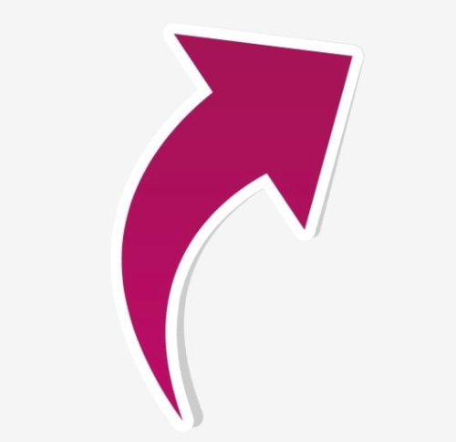 Creative Curved Arrow Free PNG 