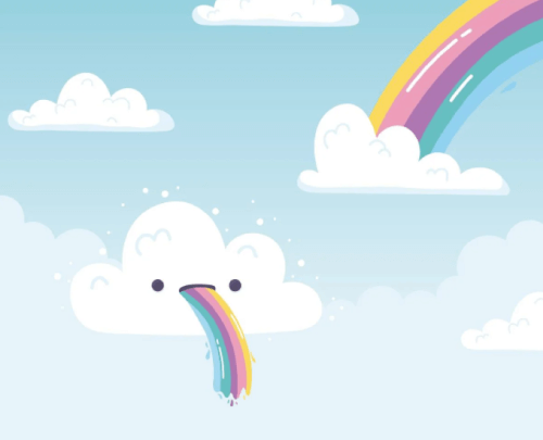 Rainbow Cartoon Sky 04