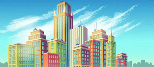 Skyscrapers City Free Background