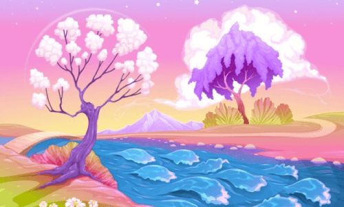 Magical River Free Fantasy Background