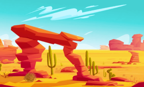 Free Desert and Rocks Background