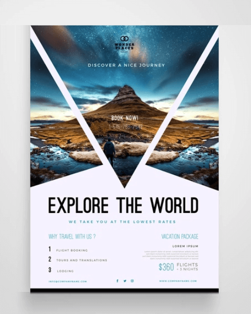 Tourism Exploration and Discovery Free Flyer