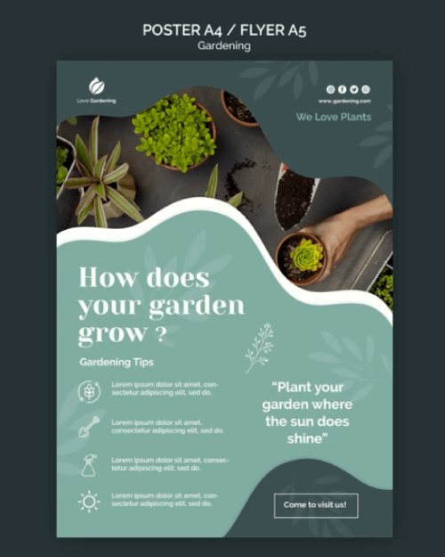 Free A4Gardening Services Flyer Template