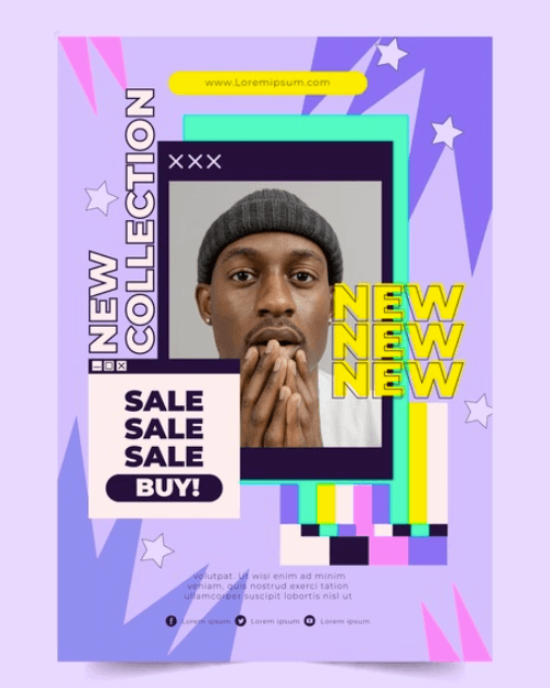 New Collection Sales Free Flyer Template