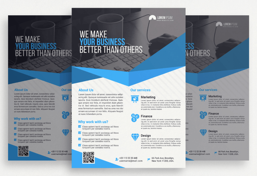 Business Promotional Introduction Free Flyer Template