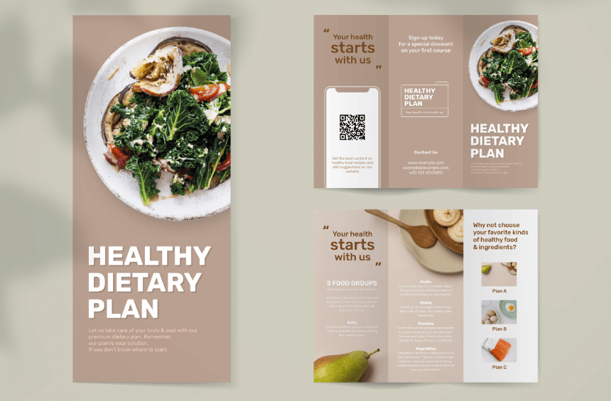 Healthy Dietary Plan Services free Flyer Template