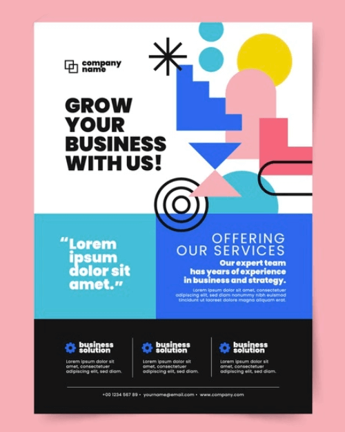 Grow your Business Free Flyer Template