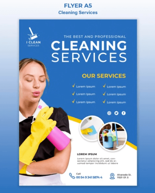 Cleaning Services Free Flyer Template