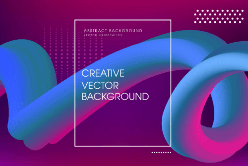 Abstract Creative Background with Multicolored Flow