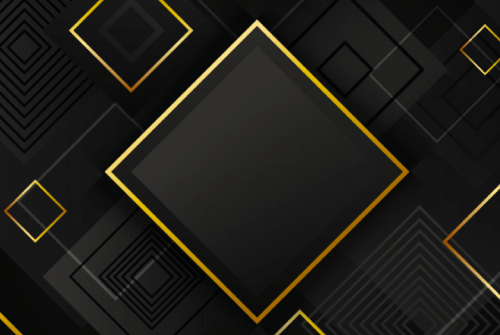 Geometric Black and Gold Background