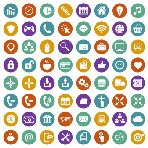 Multimedia Icon Set for Presentations