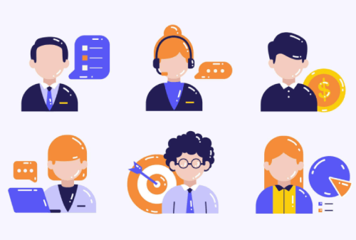 Set of Business People Icons v.2