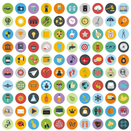 Web and Tech Development Themed Icon Free Set