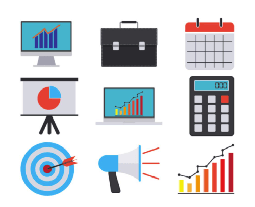 Business Icons Free Set for Presentations