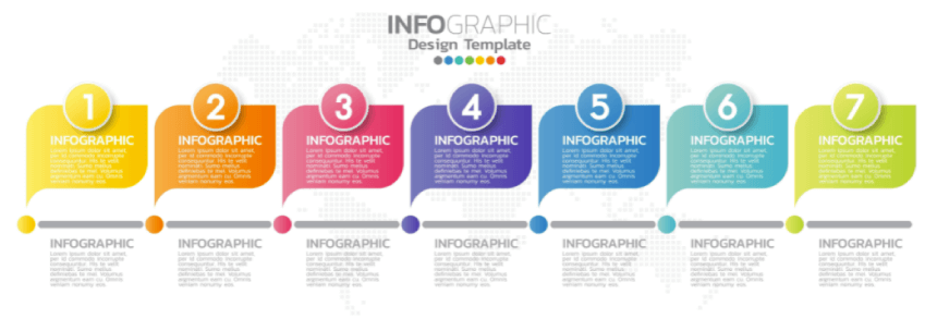 PowerPoint Graphics: Steps/ Timeline Free Infographic