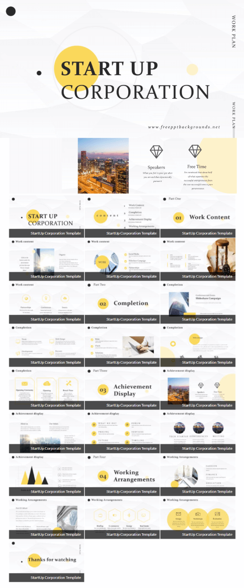 Startup Corporation Free Template