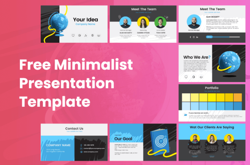 Free Minimalist Presentation Template