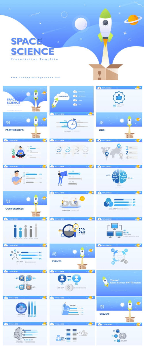 Spaceship Free Powerpoint Template