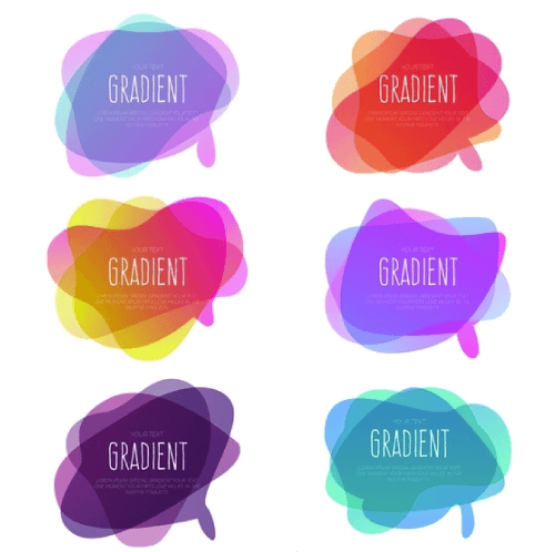 Abstract Gradient Speech Bubbles