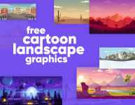 Free Cartoon Landscapes