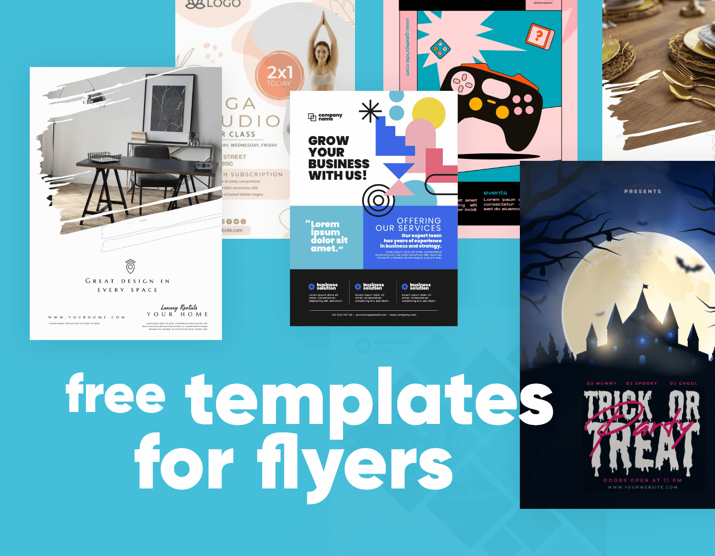 50 Free Templates for Flyers to Customize and Print for Every Occasion