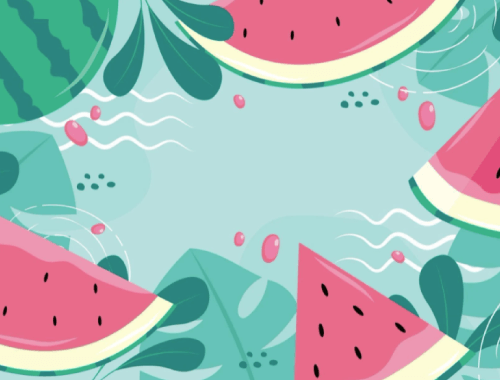 Fresh Watermelon Background Free Vector