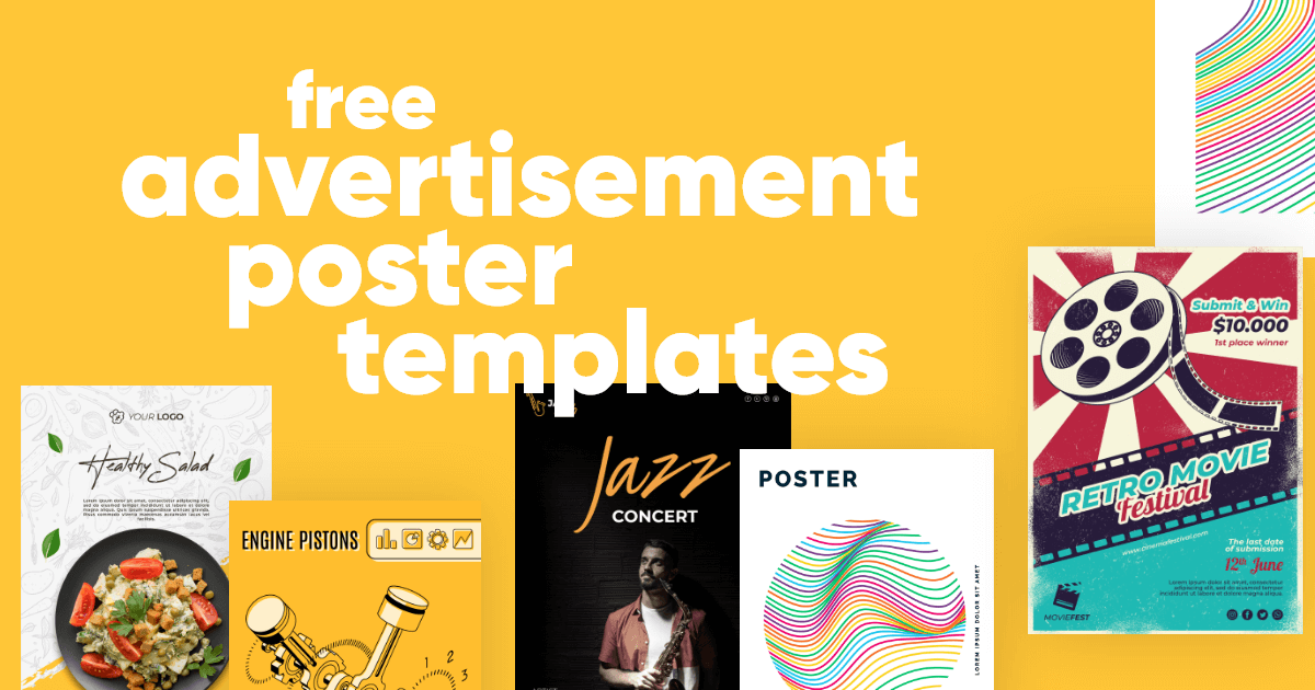 50 Free Advertisement Poster Templates to Print for Your Special Events