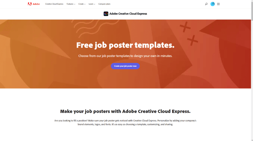 Adobe Express Online Free Advertismement Poster Maker