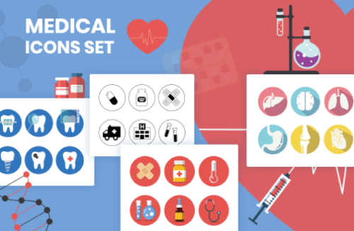 Cartoon Medical Icons Set by GraphicMama