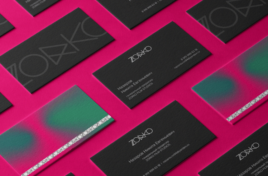 Zorko Film Holographic and Luxury Black Business Card