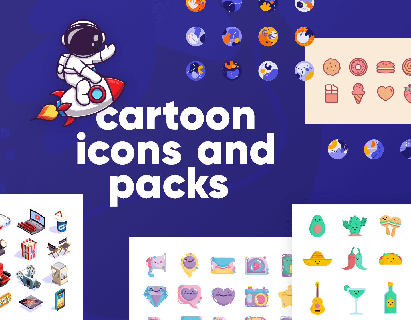 Cartoon Icons - Packs and Sets