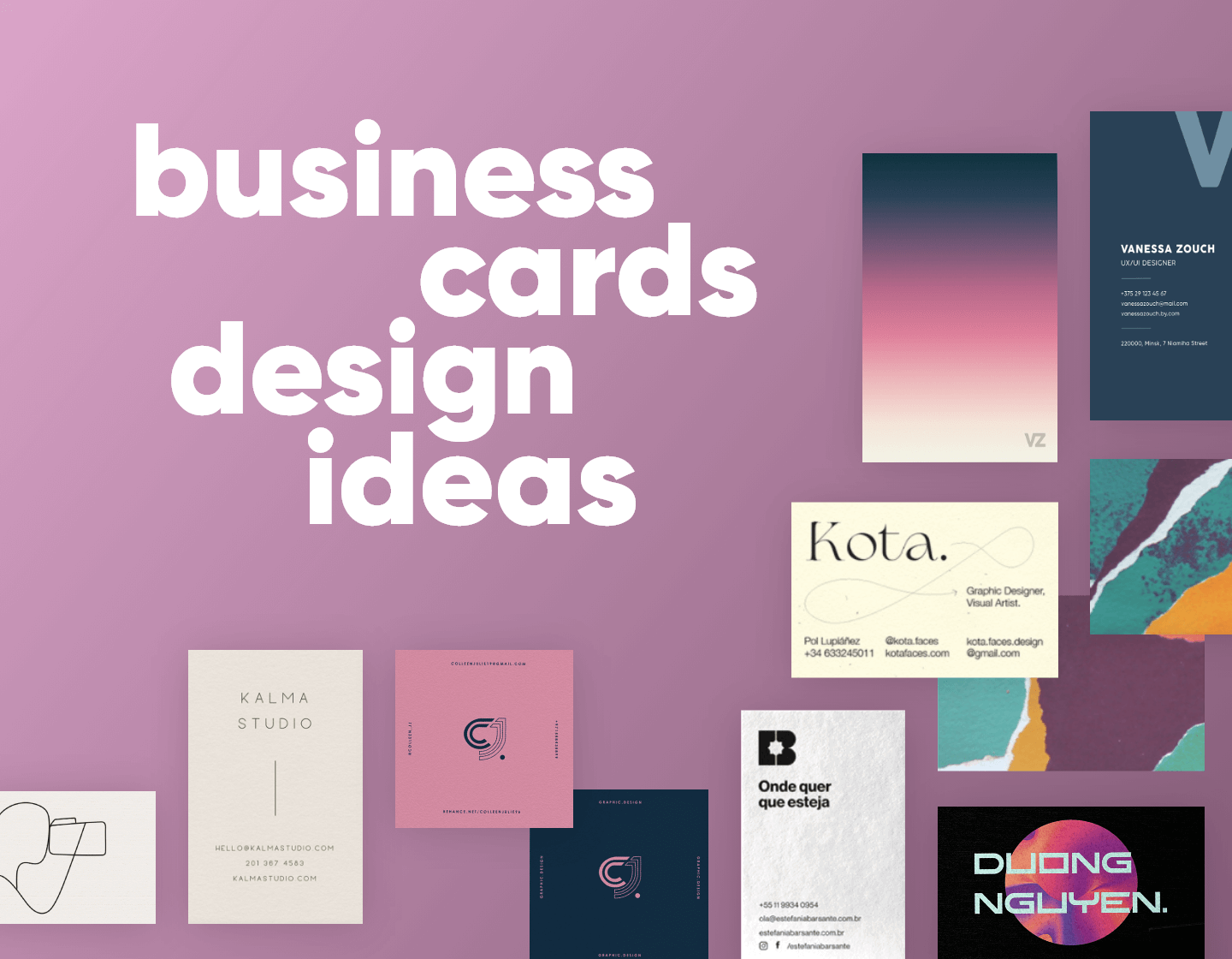 Business Card Design Ideas For Artists