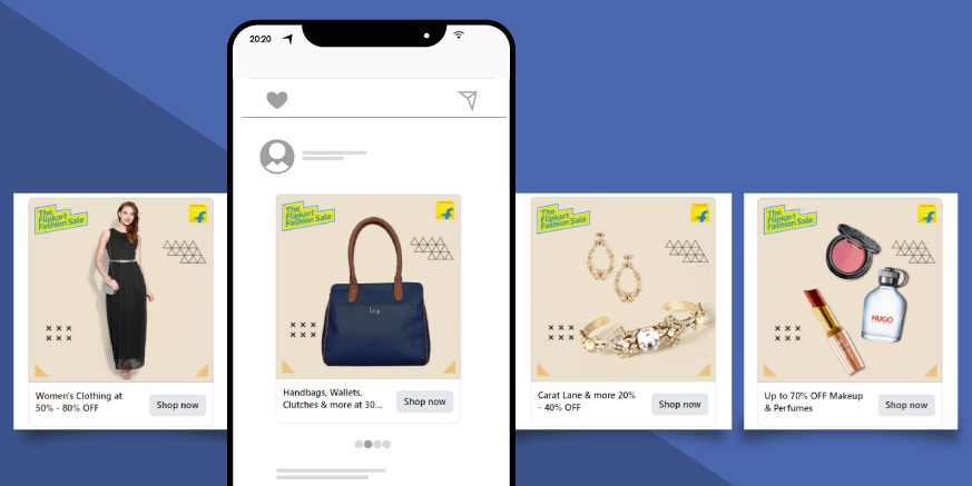 Facebook carousel Ad Best Practices Example for Similar Images