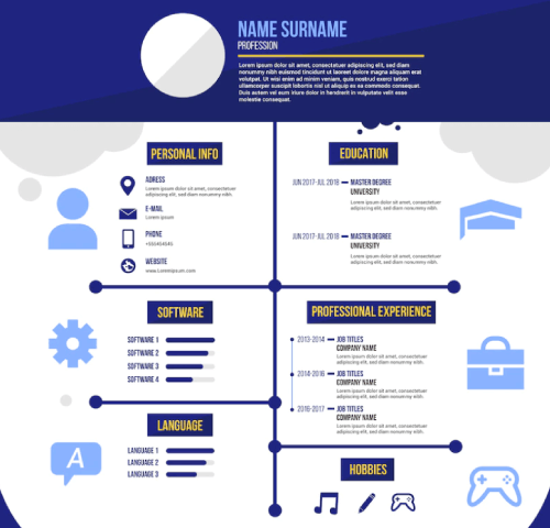 Free Professional Template Timeline Infographics